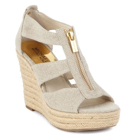 michael michael kors damita platform wedge sandals women's shoes|Michael michael kors damita wedge + FREE SHIPPING.